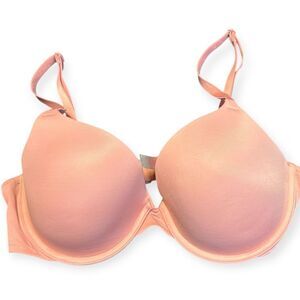 PINK VICTORIA’S SECRET Women’s Peach Pink Wear Everywhere T-Shirt Lightly Lined